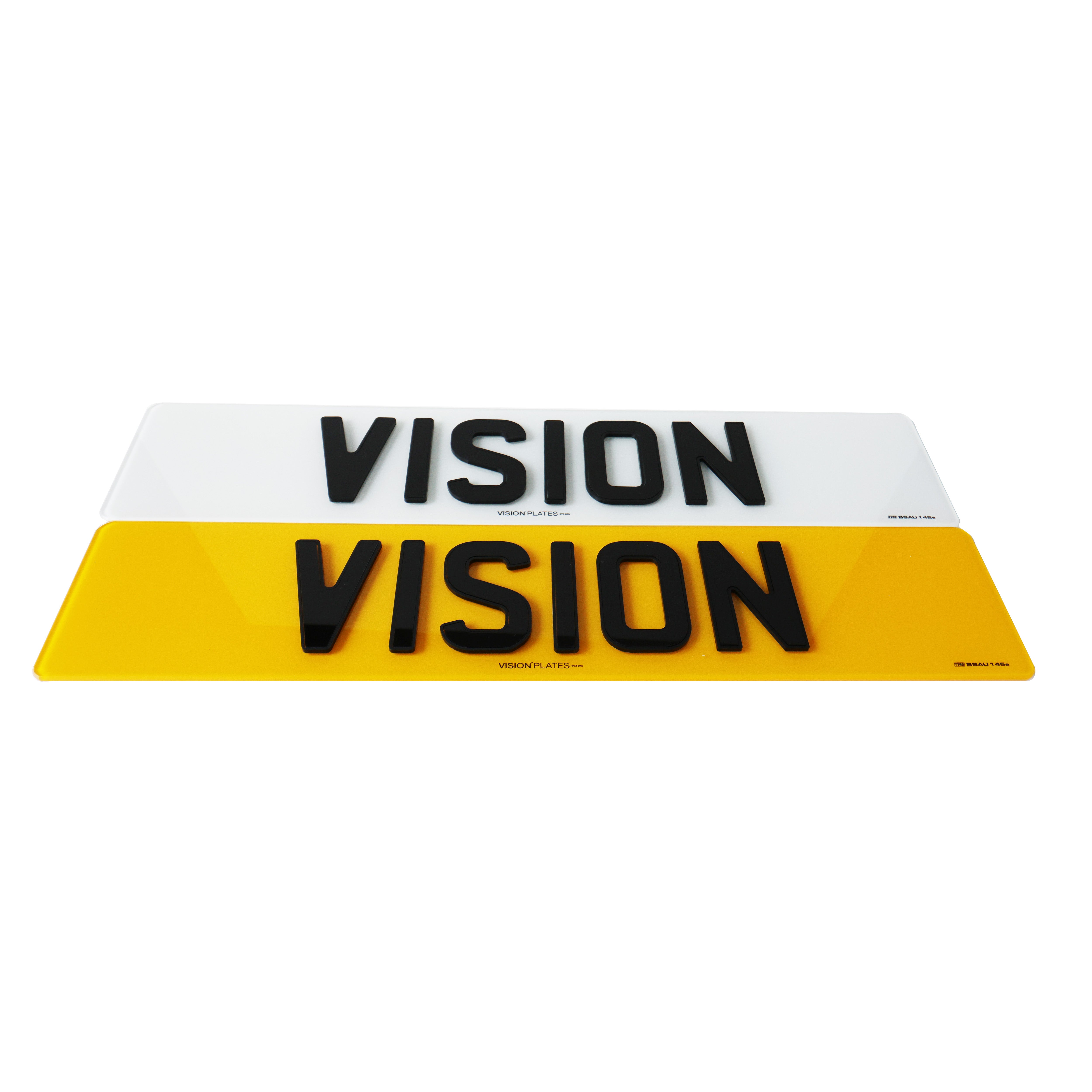 Outline Road Legal Number Plates