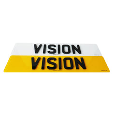 Outline Road Legal Number Plates