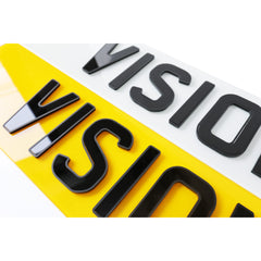 Outline 'Show Only' Number Plates