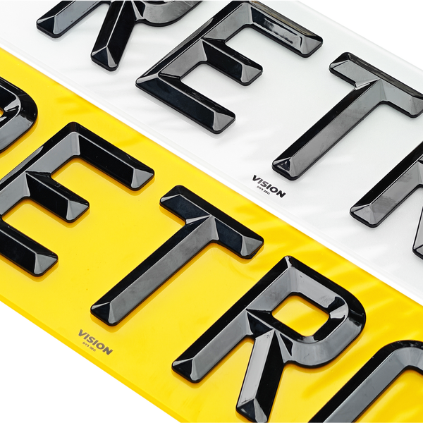 Retro Number Plates