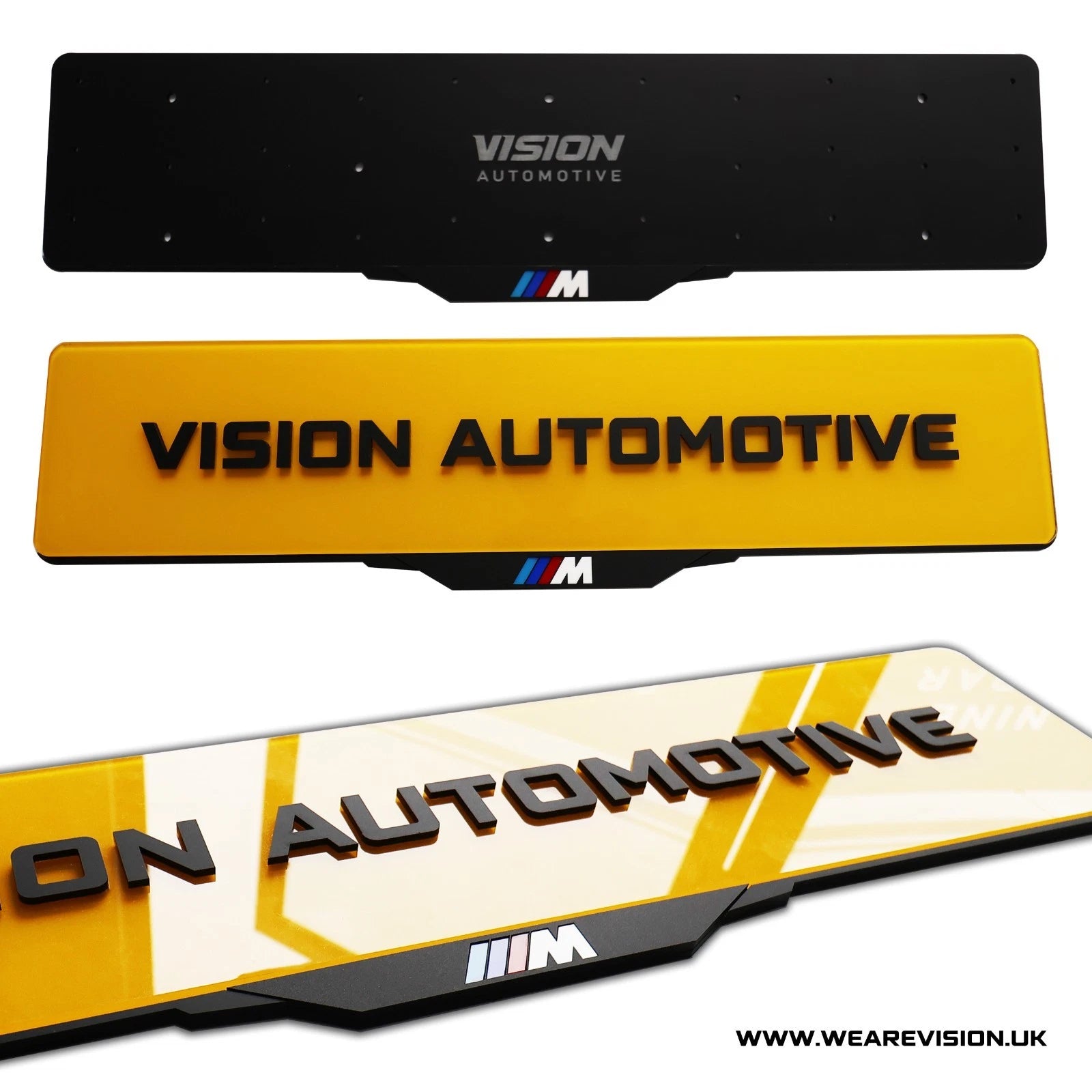 BMW M Models Laser Cut Number Plate Holder