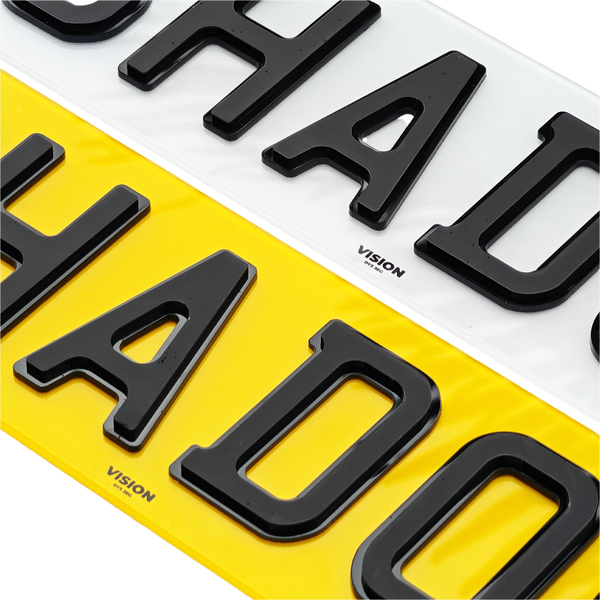 Shadow Number Plates
